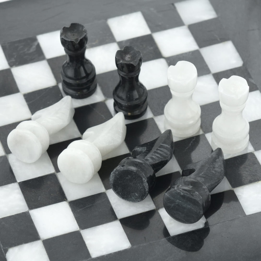 Шахматы из камня "Олимп" мрамор 20 купить в Казани