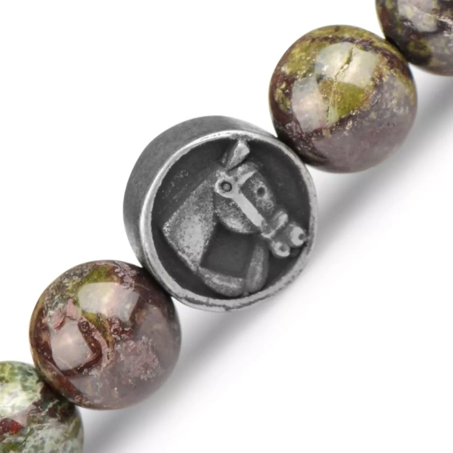 Браслет Лакки камень яшма и агат, 0.8 * 18 см купить в Казани