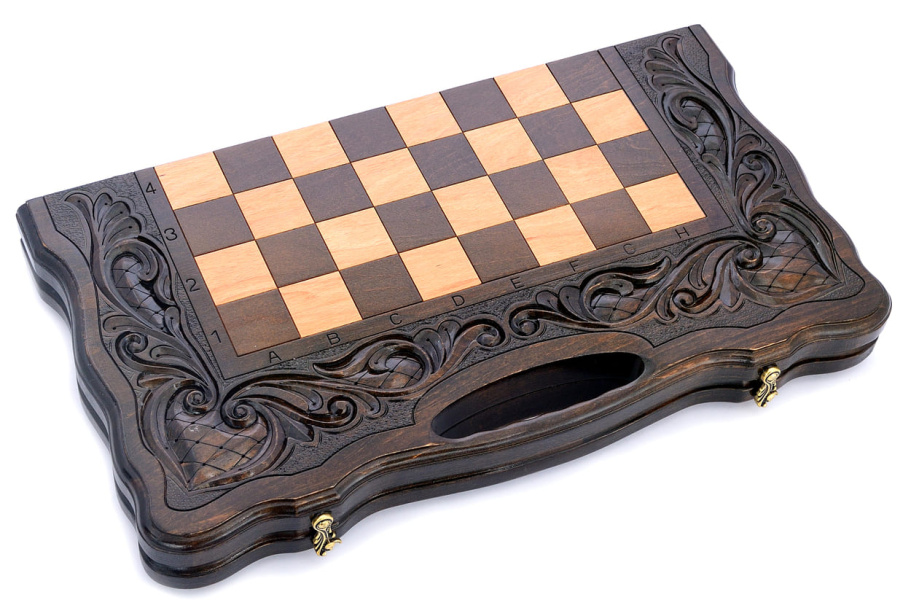 Шахматы + нарды резные "Королевские" 50, Harutyunyan купить в Казани