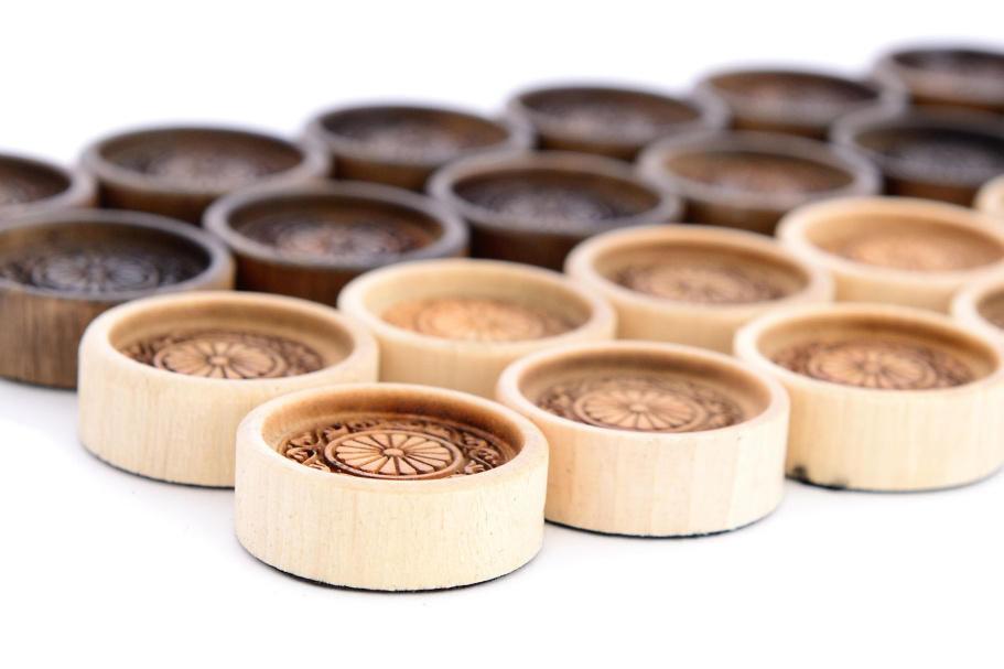 Фишки для нард и шашек "Орнамент" 29 мм, Harutyunyan купить в Казани