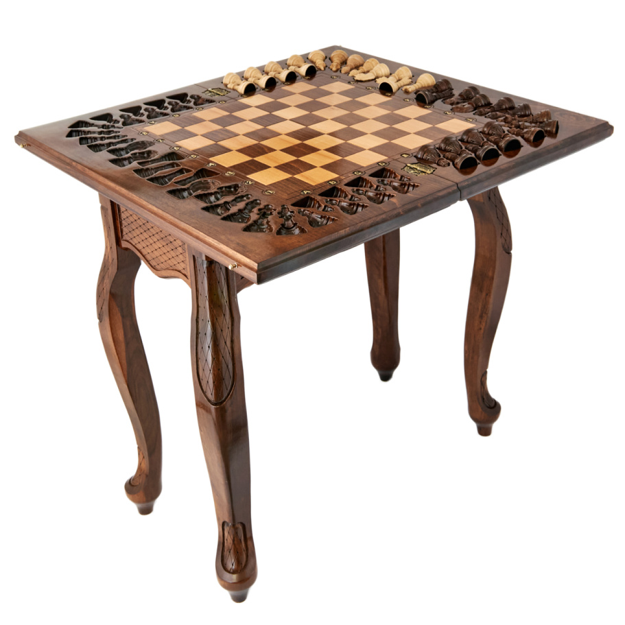 Стол ломберный Шахматы резные "Древо вечности" 60 купить в Казани