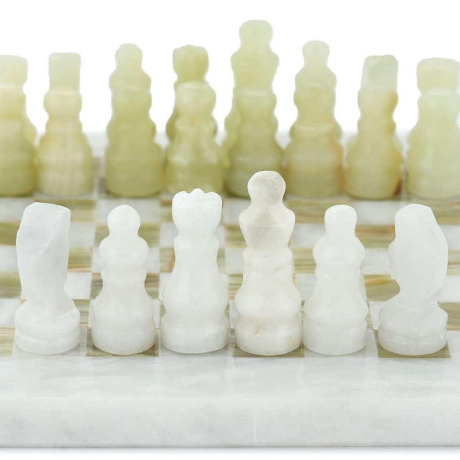 Шахматы из камня "Атлантида" мрамор и оникс 20 купить в Казани