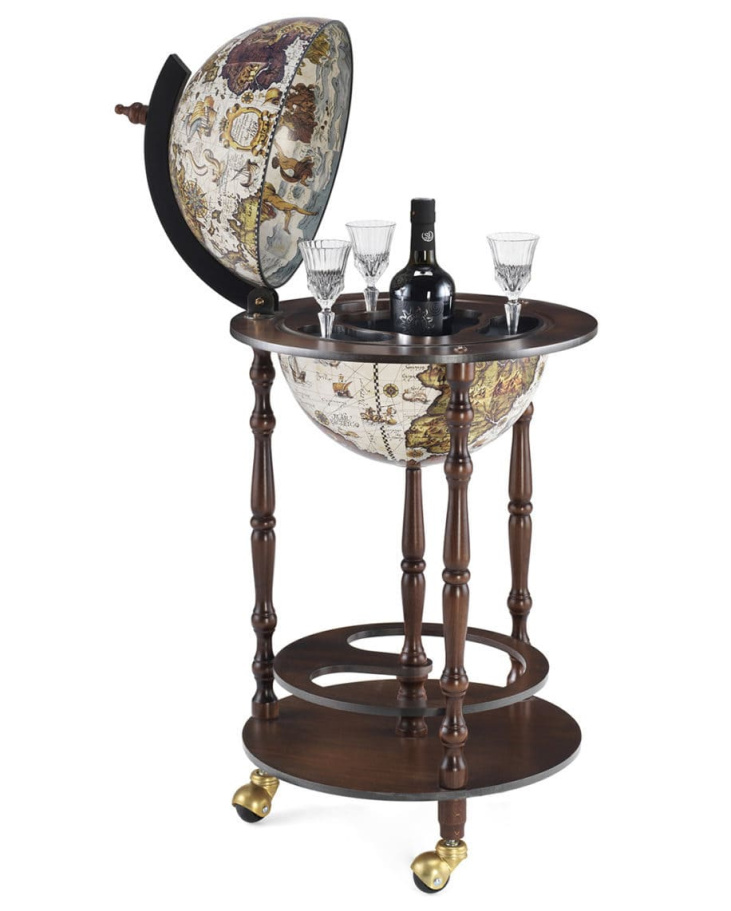 Глобус бар напольный "Эпоха", сфера 33 см купить в Казани