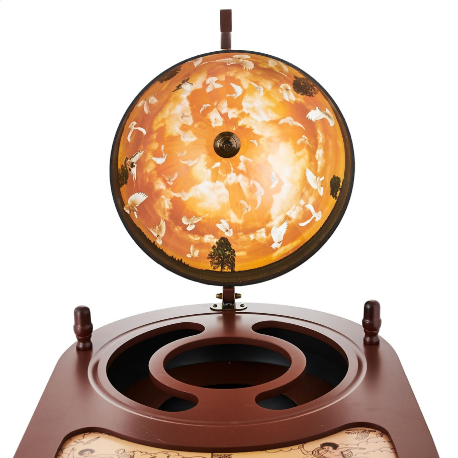 Глобус бар напольный со столом "Кибела" сфера 42 см купить в Казани