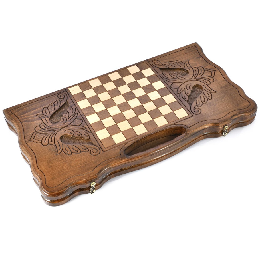 Нарды резные "Лев со звездами" большие 60, Harutyunyan купить в Казани