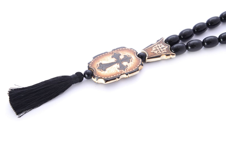 Четки черные "Молитва" эбонит, Беркутов К. купить в Казани