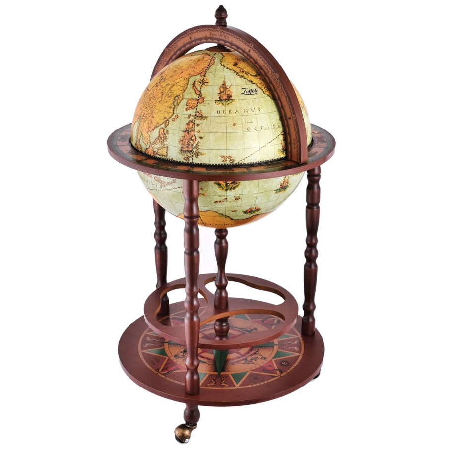 Глобус бар напольный "Мегасен", сфера 40 см