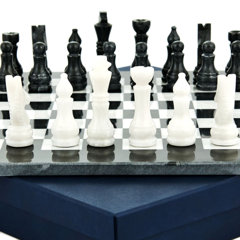 Шахматы каменные "Карфаген" мрамор 40 купить в Казани