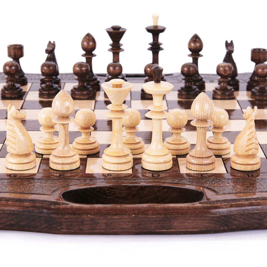 Шахматы + нарды резные "Defent" 40, Harutyunyan купить в Казани