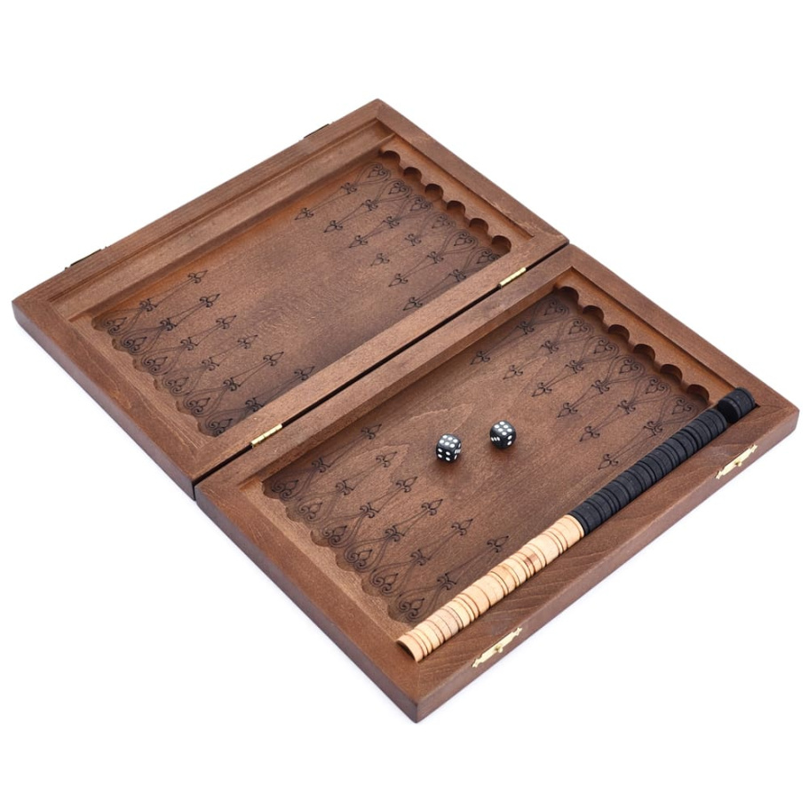 Нарды резные Ивановские мини "Царь" 35 купить в Казани