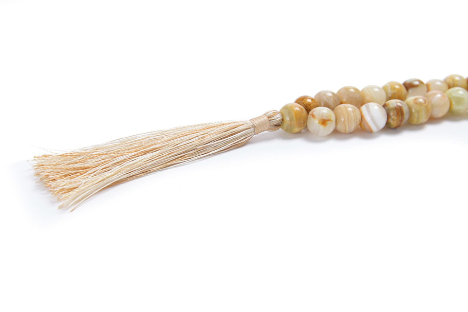 Четки Православные "Александр" желтый камень, 100 звеньев,  Давыдов С. купить в Казани