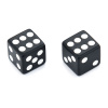 Кости игральные "Классика" пластик, черные, 12 мм (2 шт.)