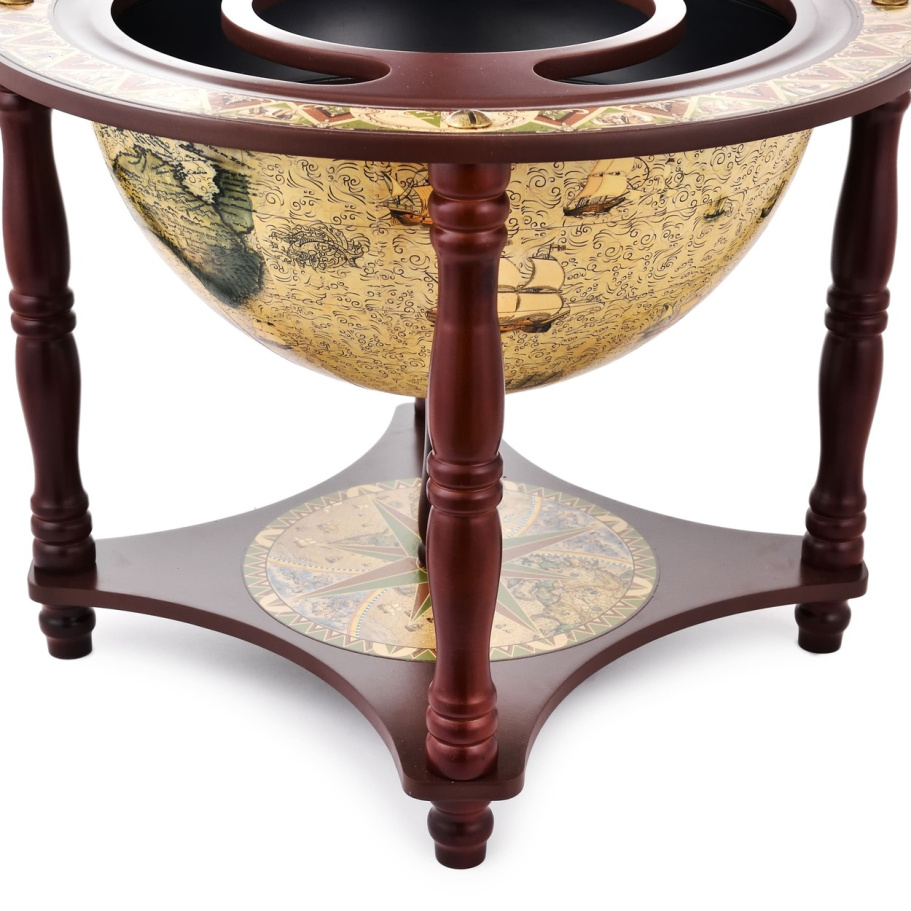 Глобус бар настольный "Античная", сфера 33 см купить в Казани