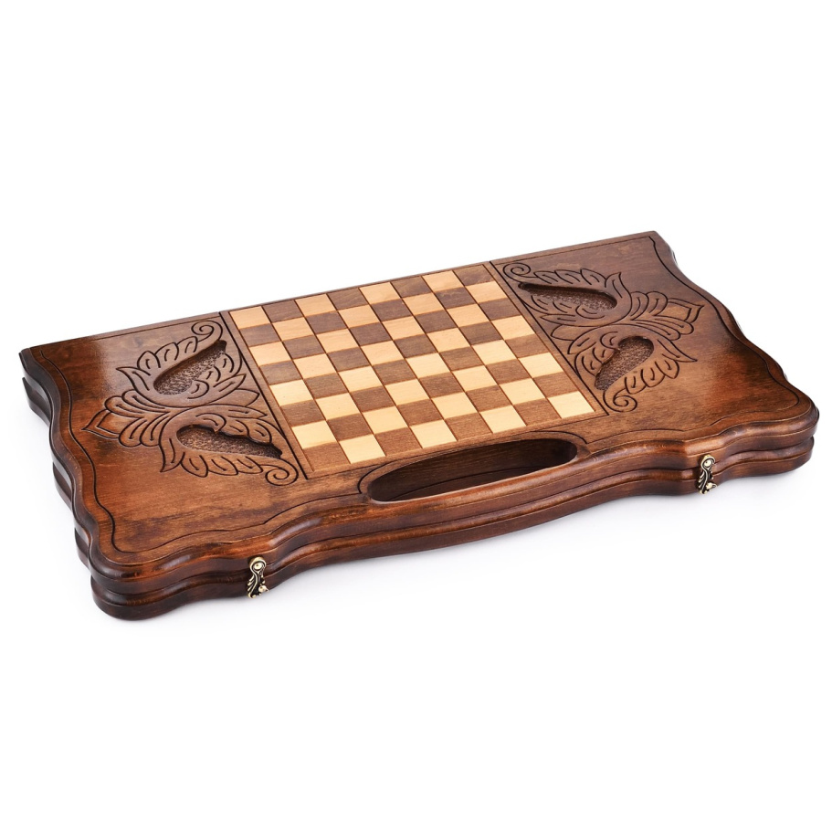 Нарды резные "Георгий Победоносец "  большие 60, Harutyunyan купить в Казани